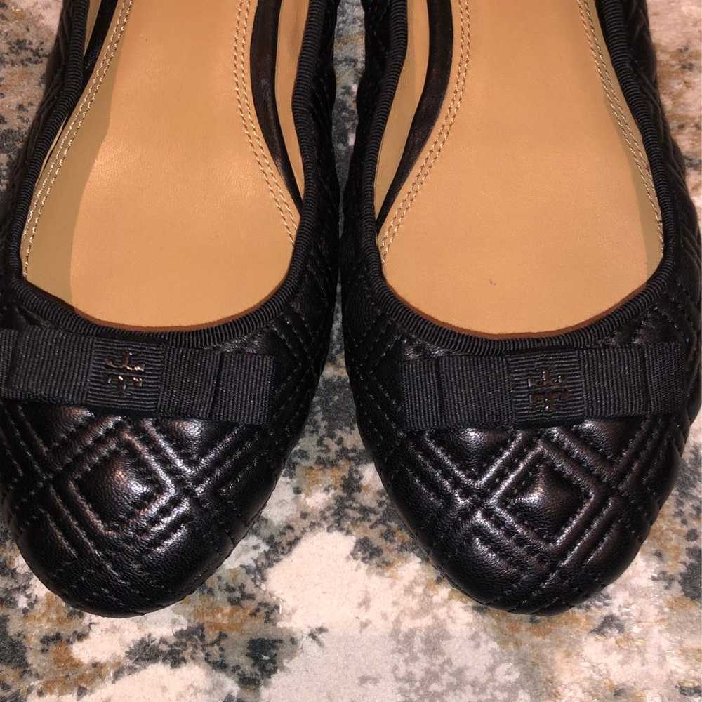 Tory Burch Black Leather Flats - image 2
