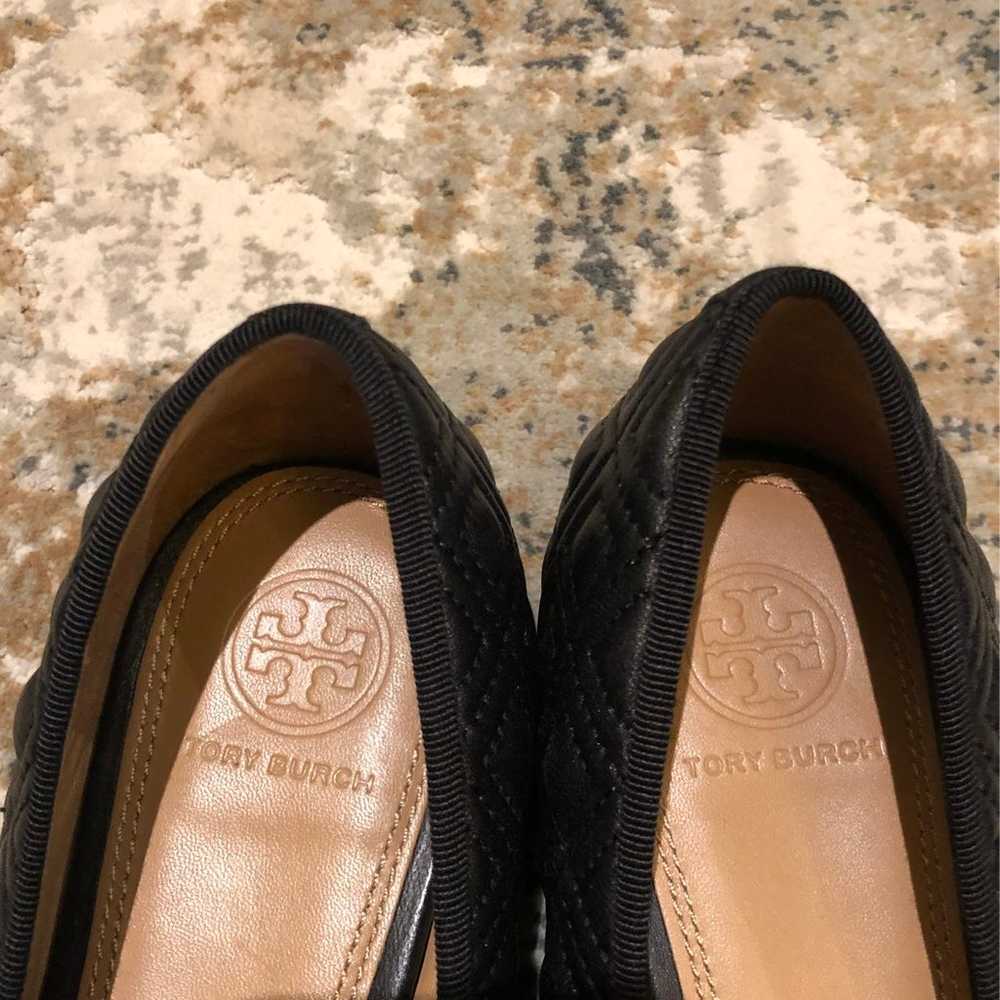 Tory Burch Black Leather Flats - image 3