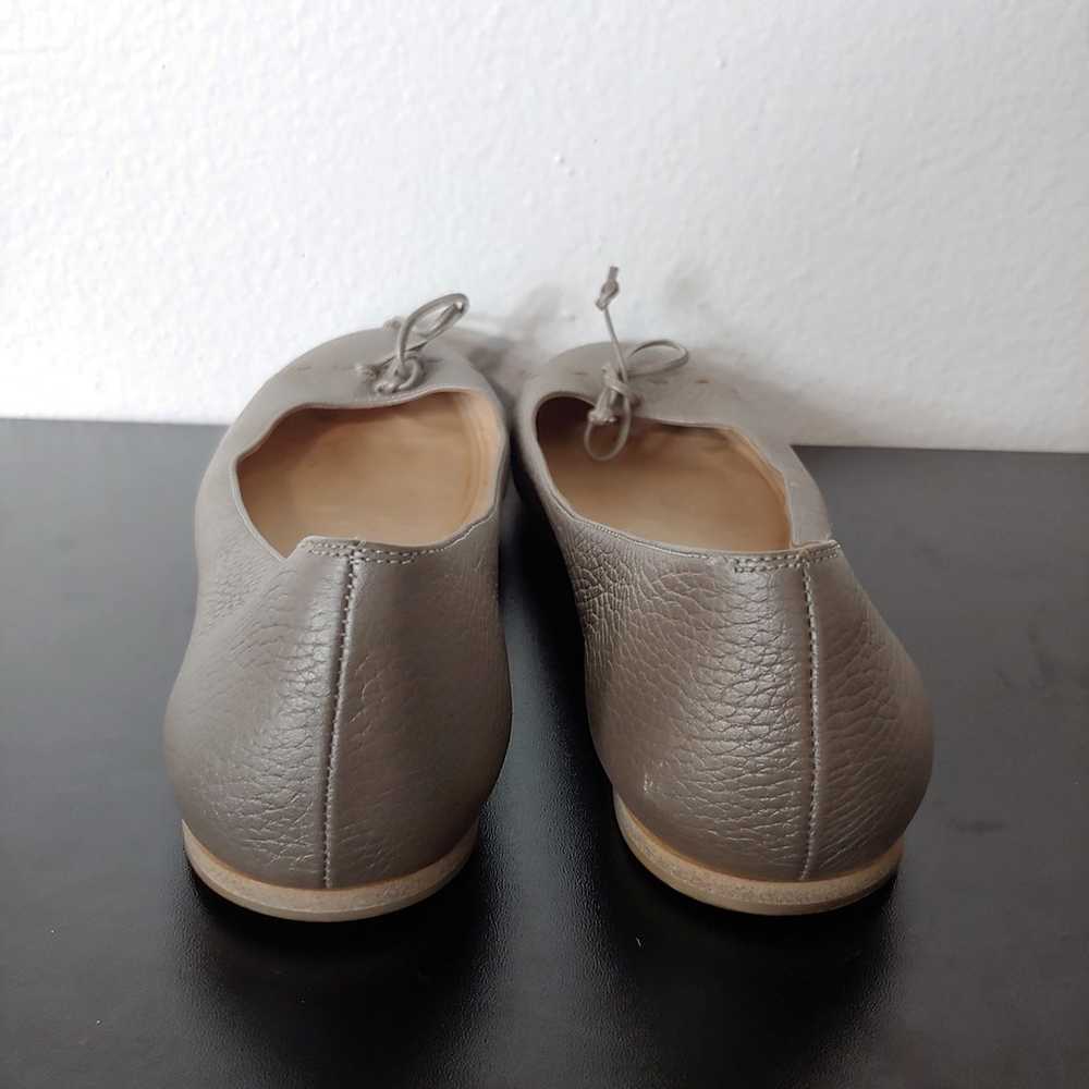 FENDI Pre-owned Leather Ballet Flats In Silver Sz… - image 5