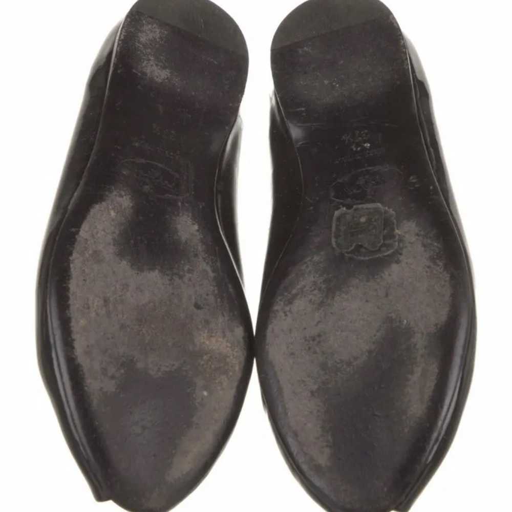 PRADA patent leather peep toe flats 7.5 - image 5