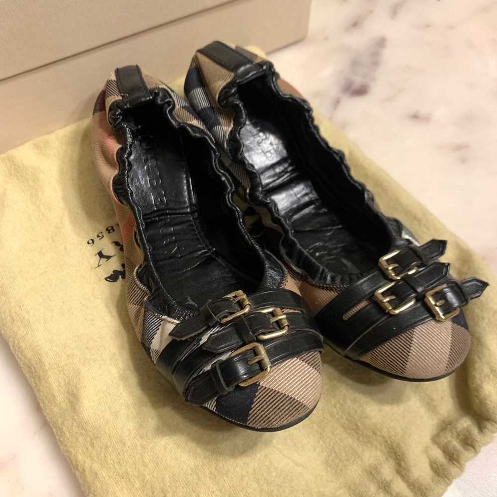 Burberry Bridle Housecheck Falcony Ballerina Flat - image 11