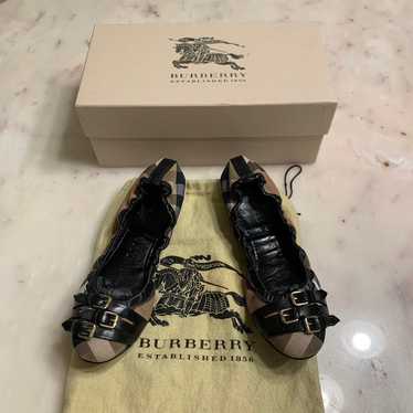 Burberry Bridle Housecheck Falcony Ballerina Flat - image 1