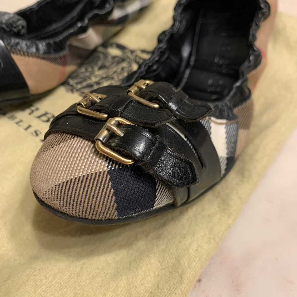 Burberry Bridle Housecheck Falcony Ballerina Flat - image 3