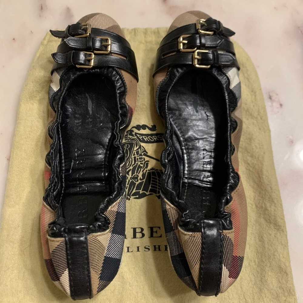 Burberry Bridle Housecheck Falcony Ballerina Flat - image 4