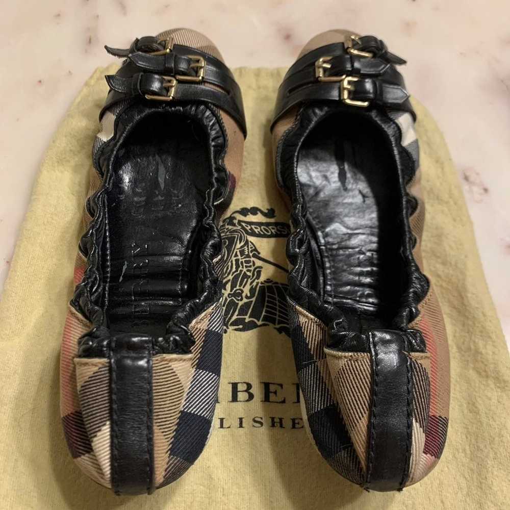 Burberry Bridle Housecheck Falcony Ballerina Flat - image 5