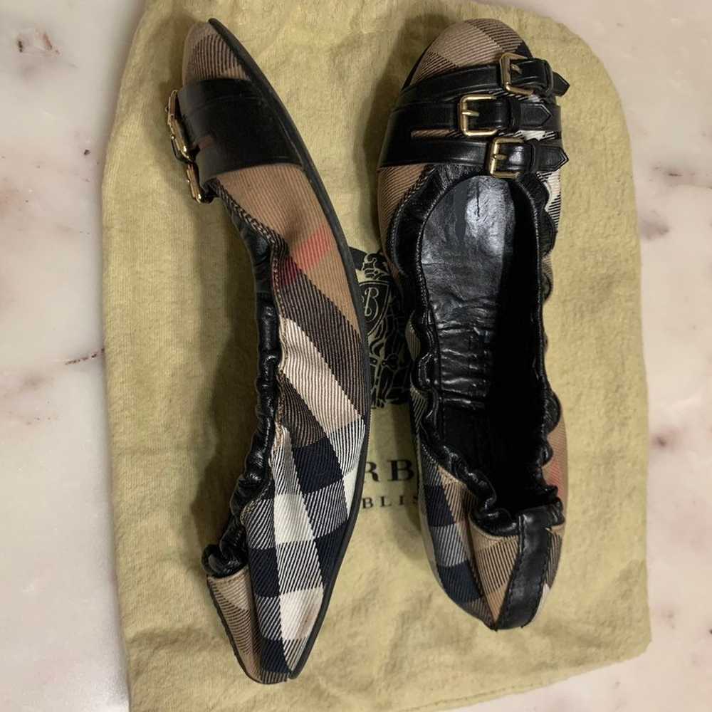 Burberry Bridle Housecheck Falcony Ballerina Flat - image 8