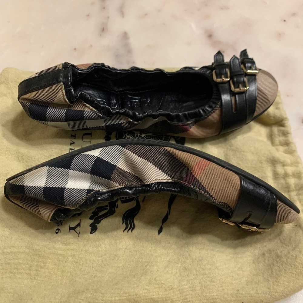 Burberry Bridle Housecheck Falcony Ballerina Flat - image 9