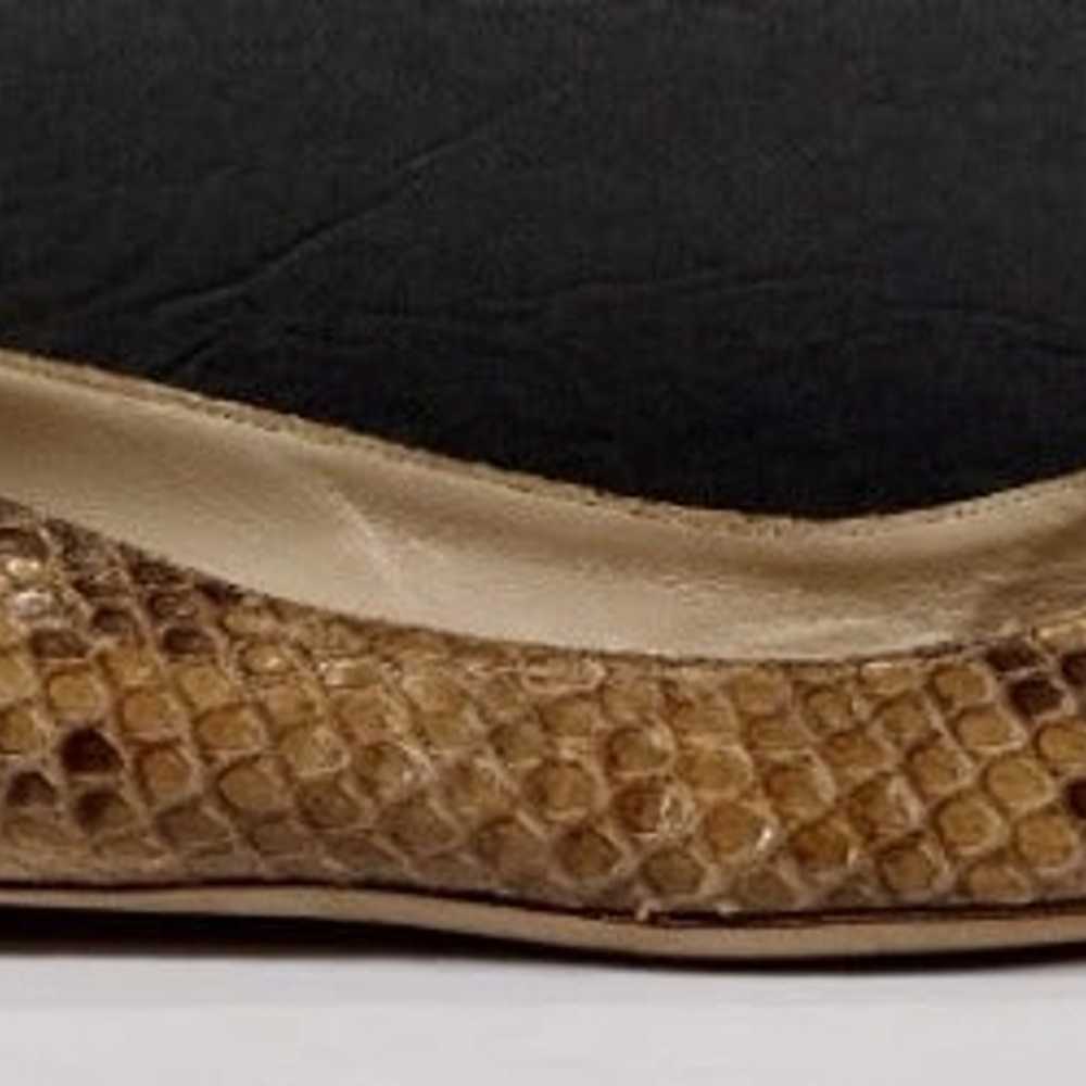 Burberry Women's Python Skin Flats, Brown, Size 41 - image 3