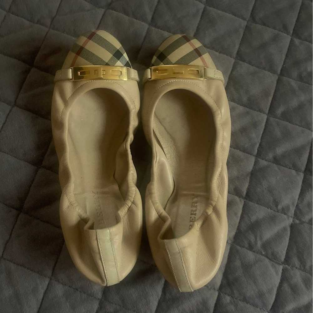 Burberry leather flats - image 1