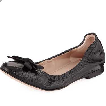 STUART WEITZMAN BLACK BALLERINA FLATS - image 1