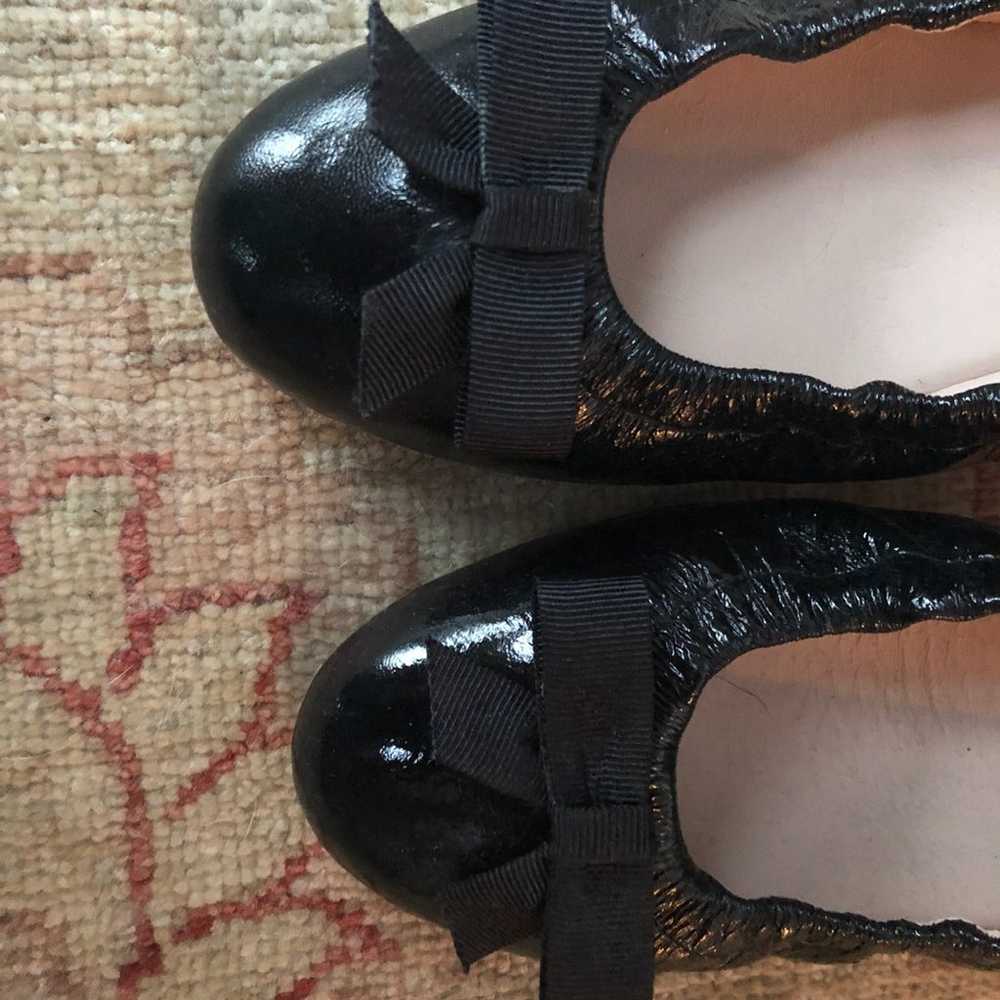 STUART WEITZMAN BLACK BALLERINA FLATS - image 3