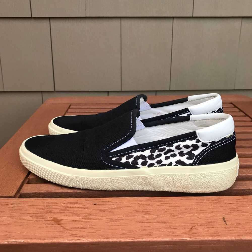 Saint Laurent Canvas Slip On Sneakers 39 - image 3