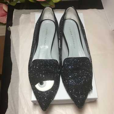 Chiara Ferragni Wink Glitter Flat