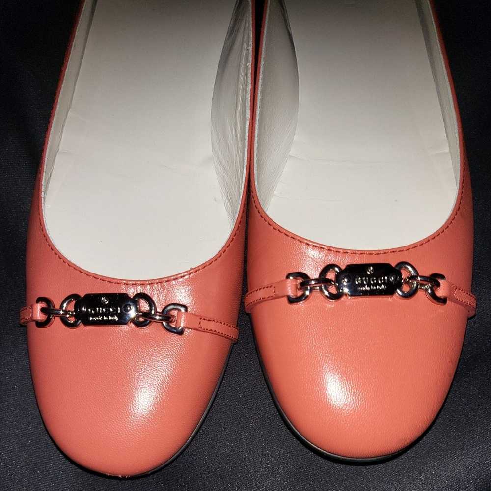 Gucci Buckle Ballet Flats 283740 Women's SZ 10 - … - image 7