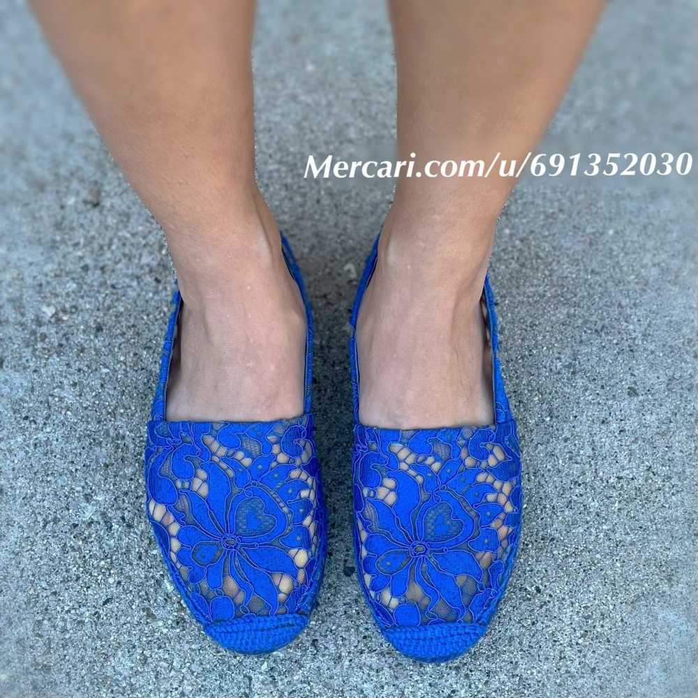 Dolce & Gabbana blue corded lace espadrille flats… - image 11