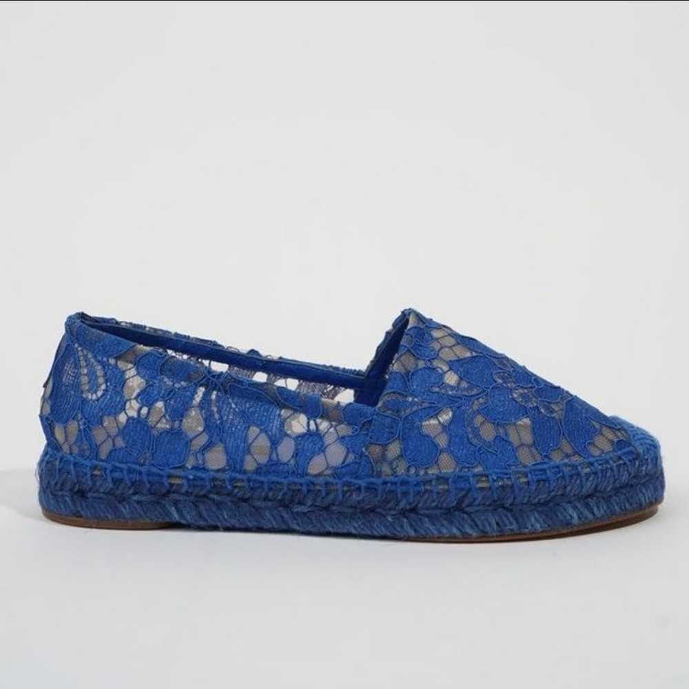 Dolce & Gabbana blue corded lace espadrille flats… - image 1