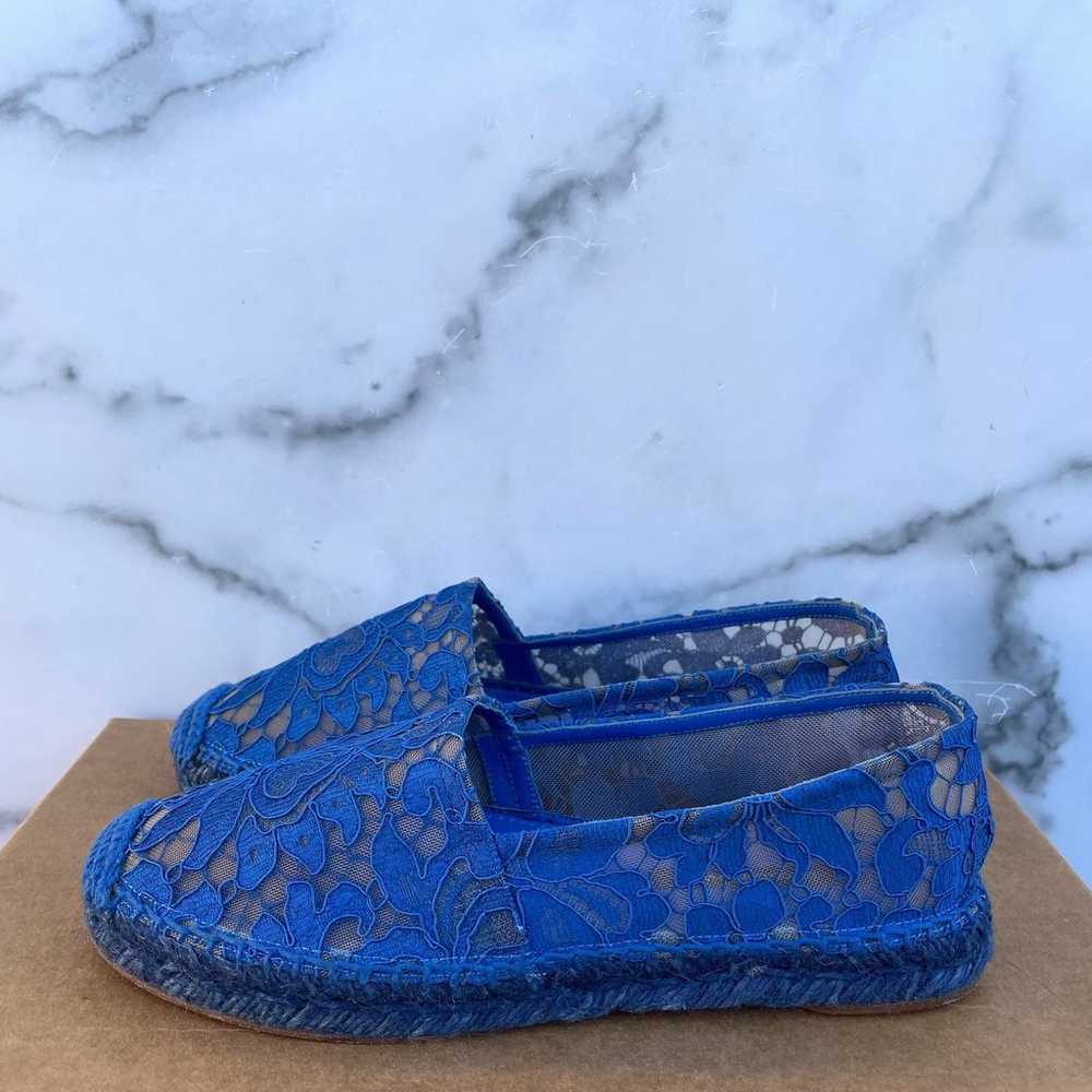 Dolce & Gabbana blue corded lace espadrille flats… - image 4