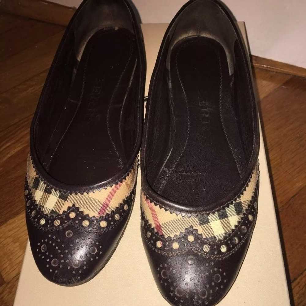 Burberry Checked Flats Size 7.5 - image 1