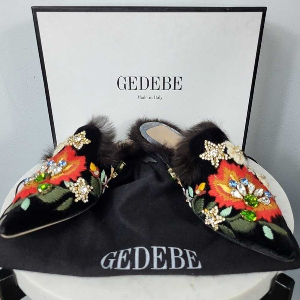 NWB~$695~GEDEBE~35/5~BLACK EMBELLISHED RHINESTONE… - image 12