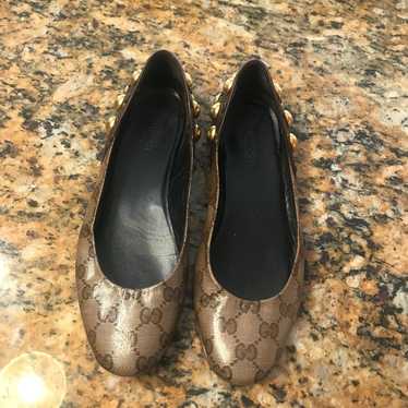 Gucci Logo Babouska Flats sz6 - image 1