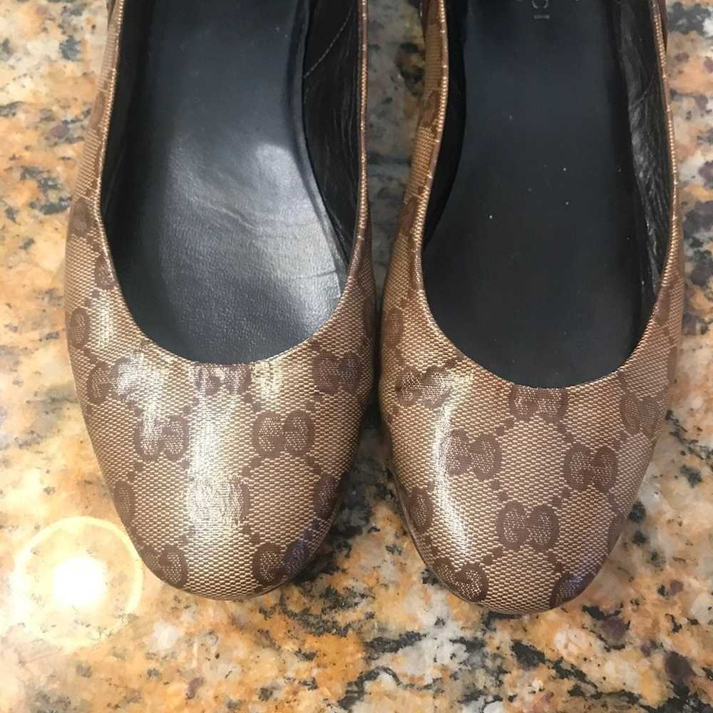 Gucci Logo Babouska Flats sz6 - image 2