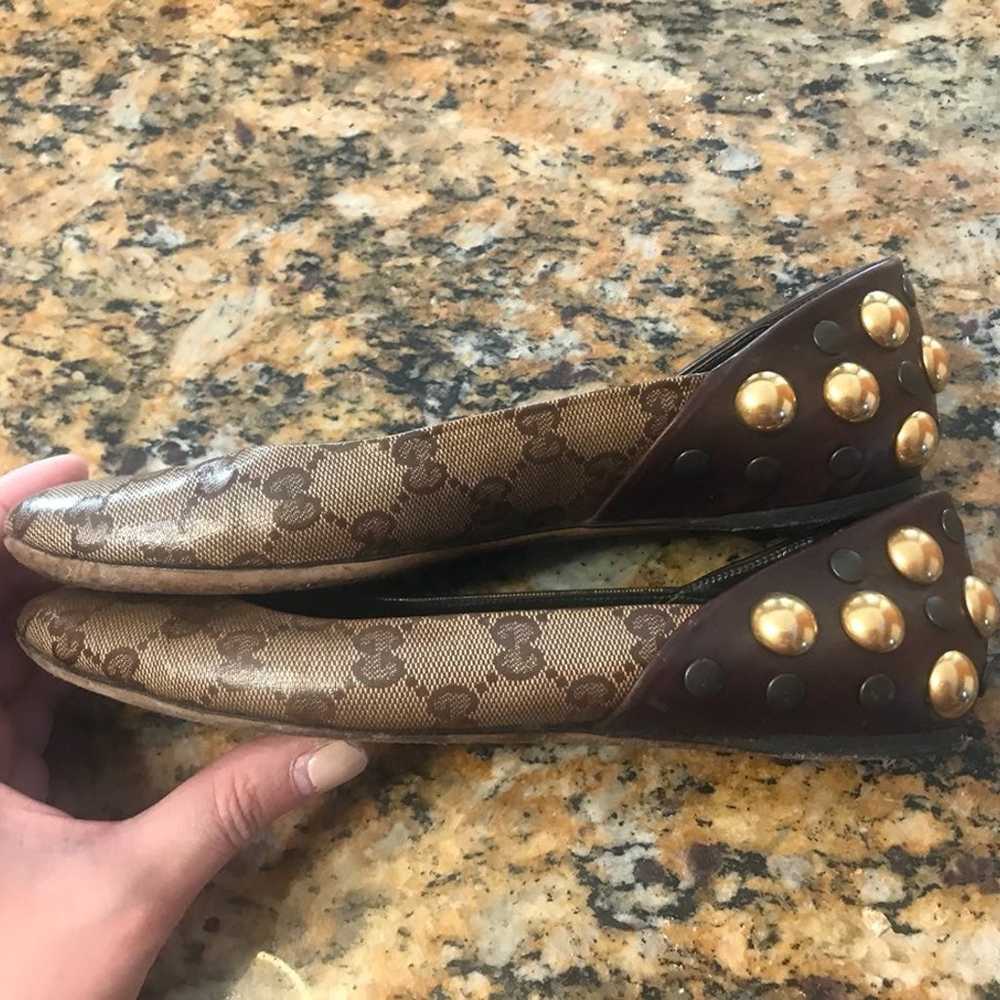 Gucci Logo Babouska Flats sz6 - image 3