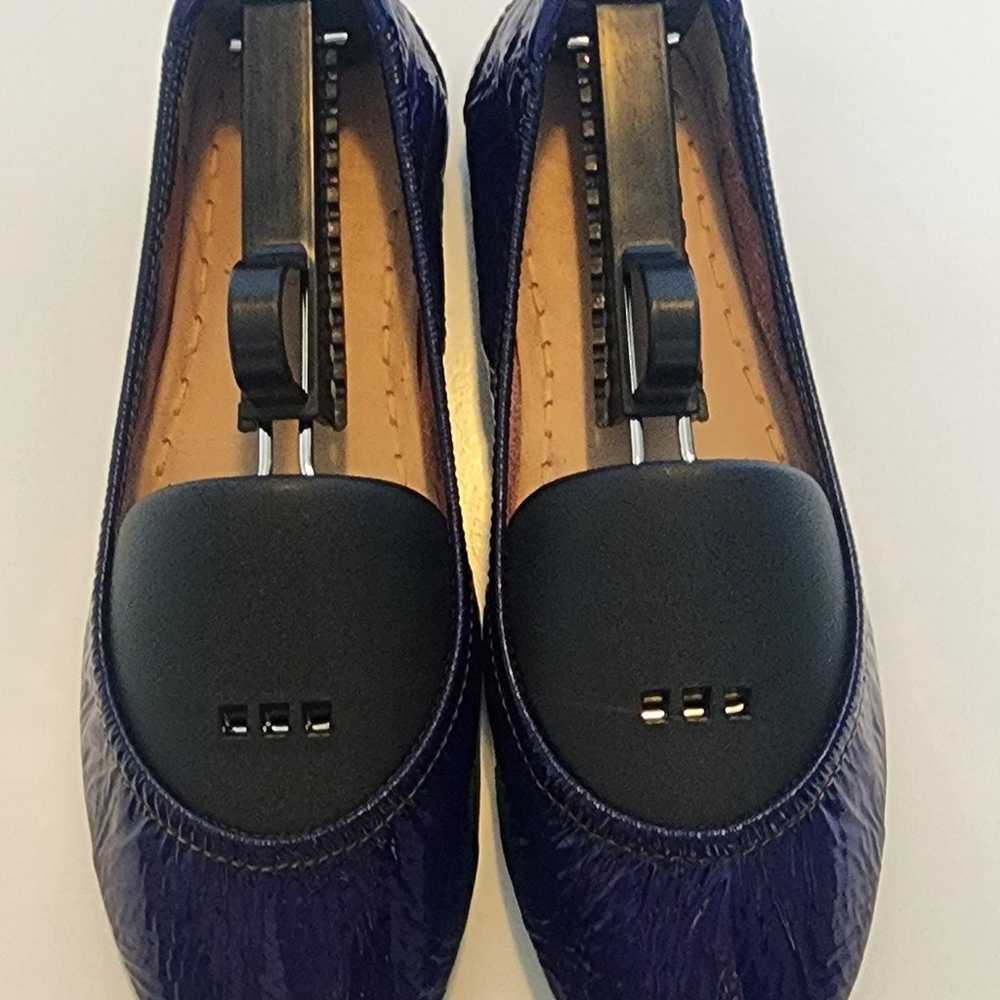 EUC custom bluish purple patent tieks size 7 - image 1