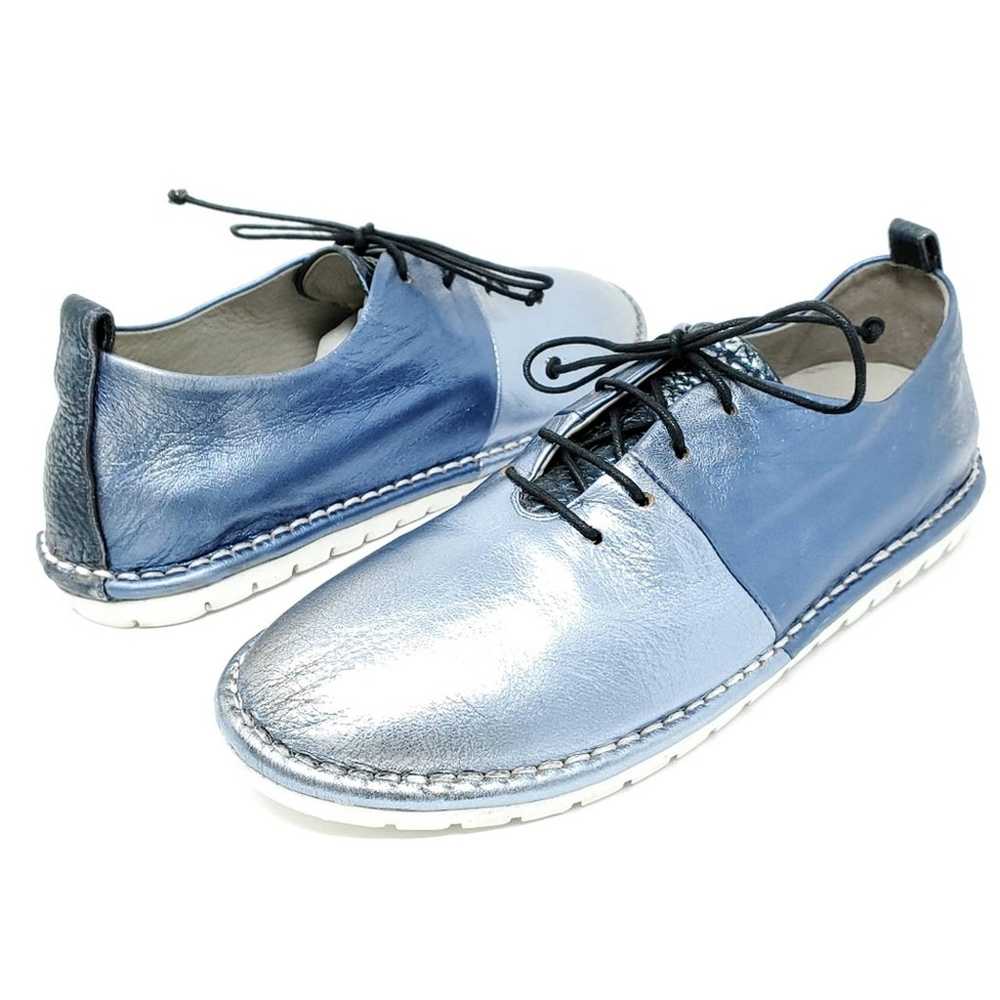 Marsell Sancrispa Metallic Blue Lace Up Shoe fash… - image 2