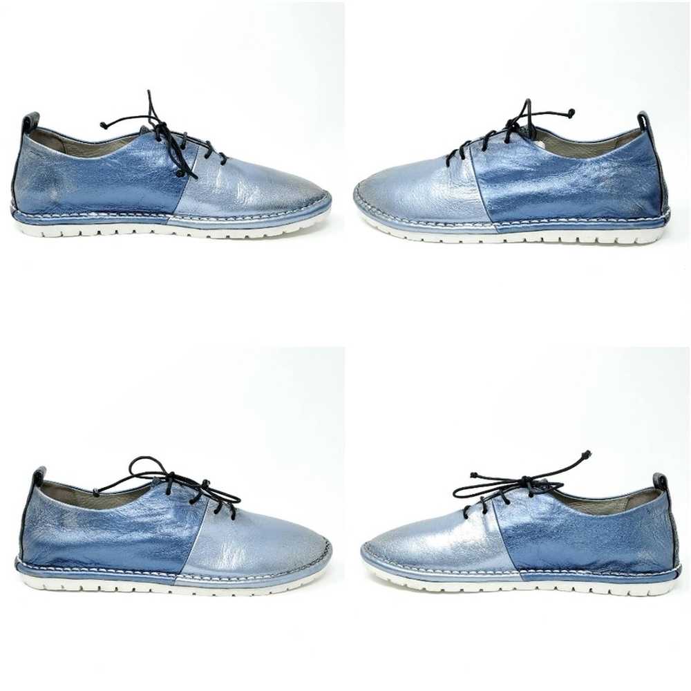 Marsell Sancrispa Metallic Blue Lace Up Shoe fash… - image 4