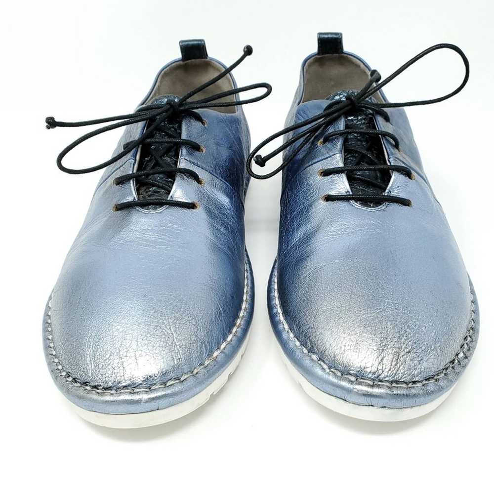 Marsell Sancrispa Metallic Blue Lace Up Shoe fash… - image 5