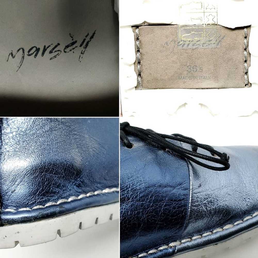 Marsell Sancrispa Metallic Blue Lace Up Shoe fash… - image 8