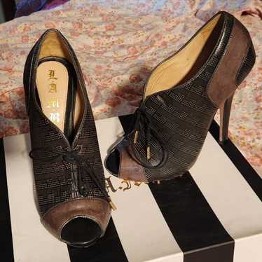 Classy Tall Stilettos peep-toe heels - image 1