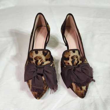 AD & Daughters Cavielle Leopard Print Haircalf Bow