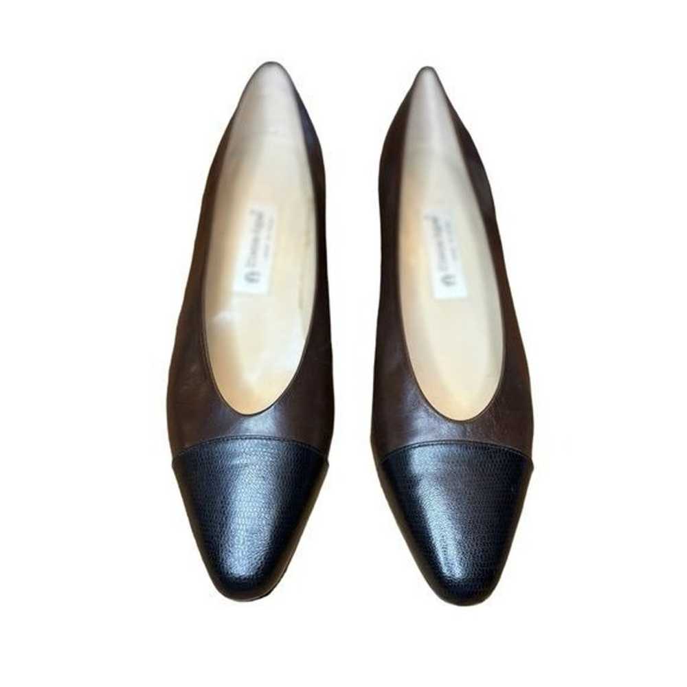 Etienne Aigner Ann Marie Leather Pumps Brown and … - image 4