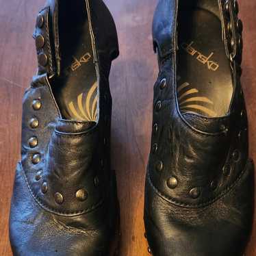 Dansko Womens Black Leather Ryder Chunky Heels St… - image 1