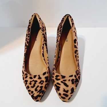 Torrid Natural Leopard Print Block Heel Pumps Size
