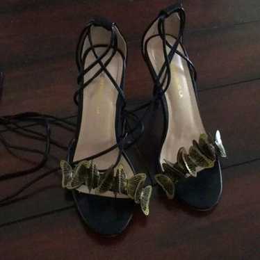 Shoe Republic LA Lace Up Butterfly Stiletto Heels - image 1