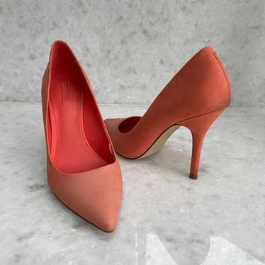 Aldo Peach Coral Pink Stiletto High heels Size 38 - image 1