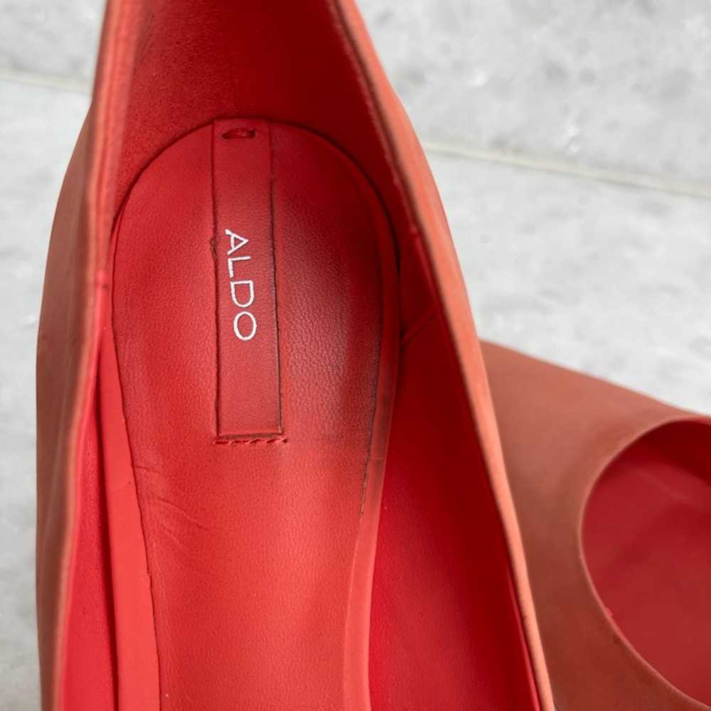 Aldo Peach Coral Pink Stiletto High heels Size 38 - image 2