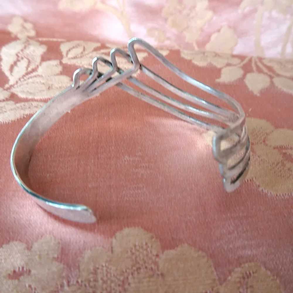 FABULOUS Modernist Sterling Silver Bracelet, Eye … - image 4