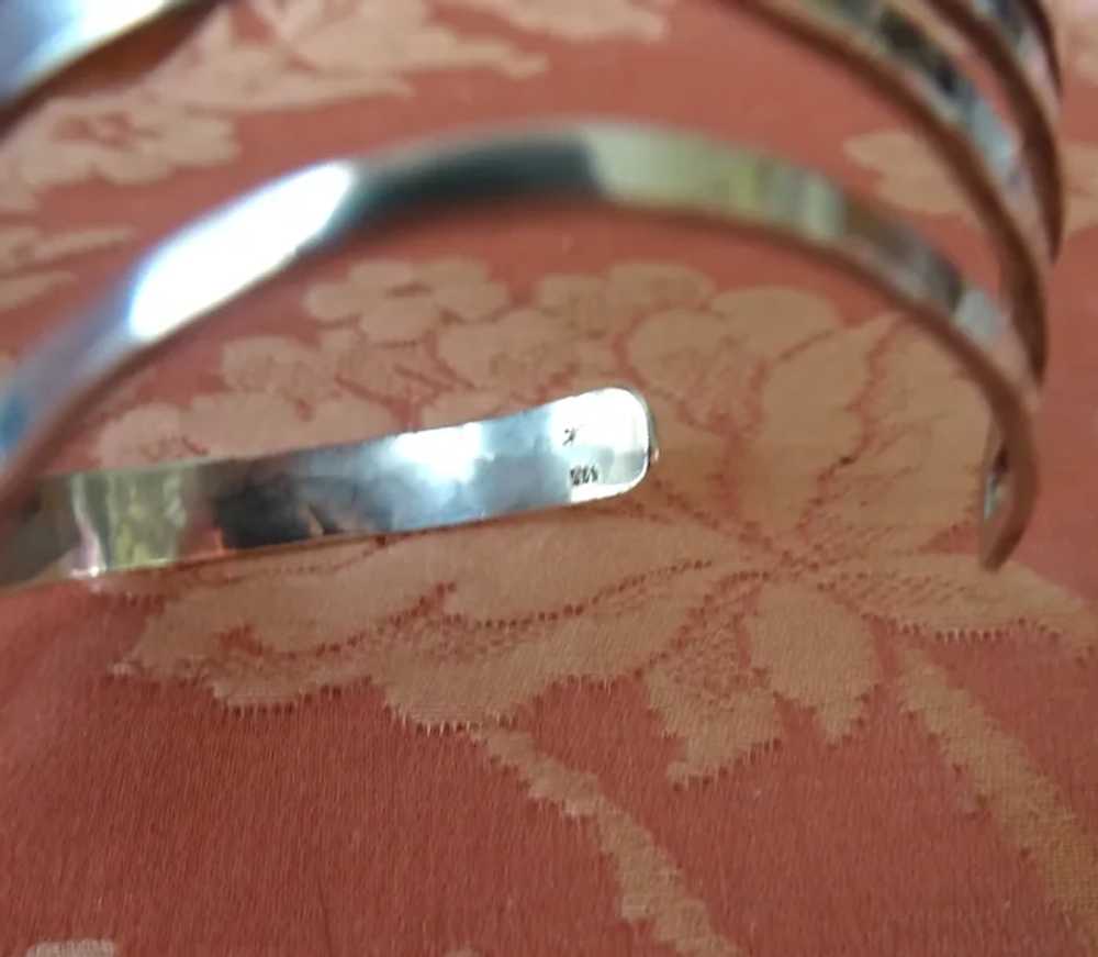 FABULOUS Modernist Sterling Silver Bracelet, Eye … - image 5