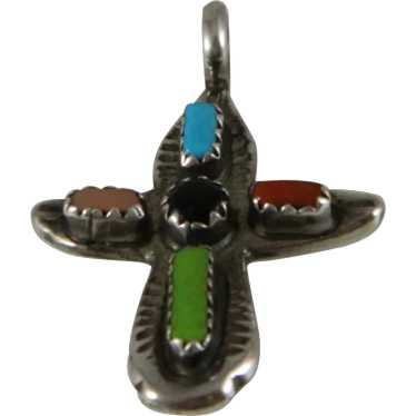 Vintage  “C.  iule” Navajo Cross - image 1