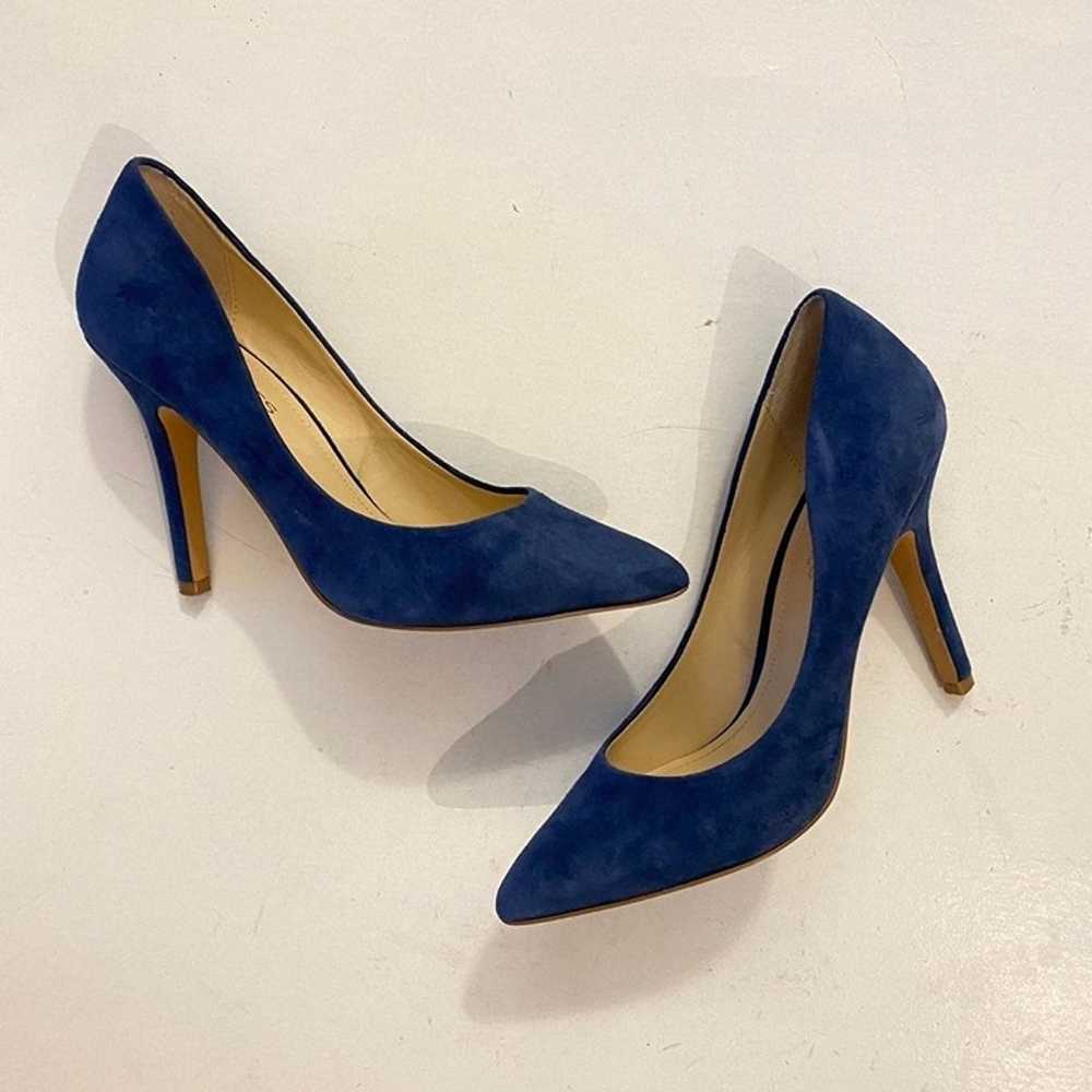 CHARLES by Charles David sz 7 navy Pumps suede he… - image 7