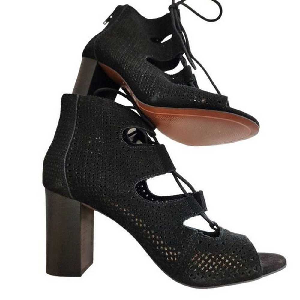 Crown Vintage Stock Heel tie up Leather Shoes Siz… - image 6