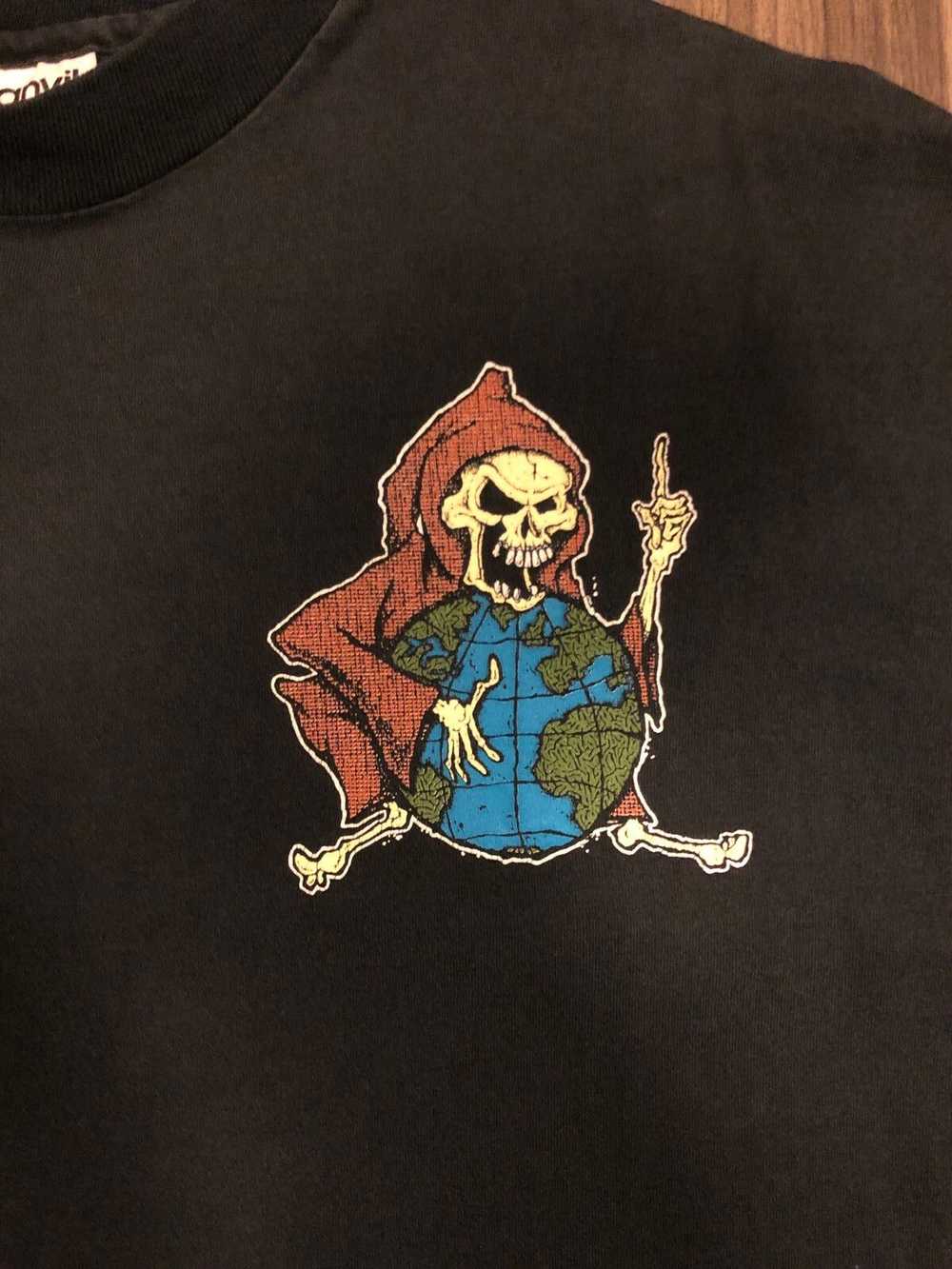 Band Tees × Rock T Shirt × Vintage 96’ reaper tee - image 3
