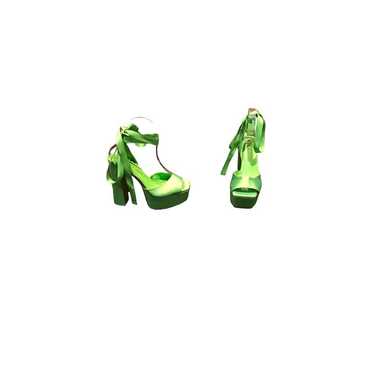 NWOT Gianni Bini Neon Green Platform Heels