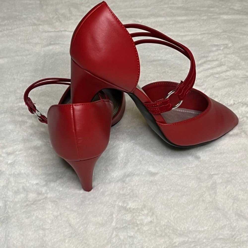 Impo "Vonny" Red  leather  Dress Pumps : NEW - image 3