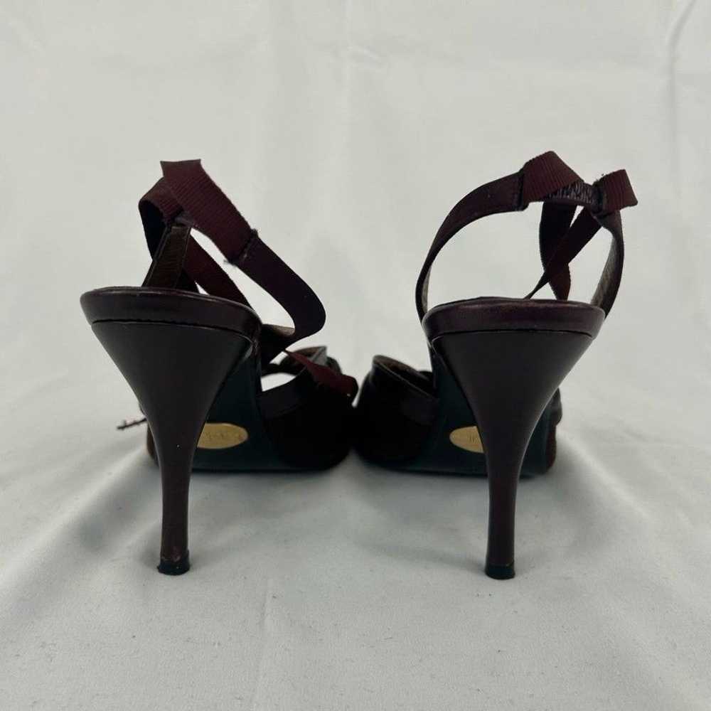 Nicole Miller Burgundy Maroon and Gold Strappy Sa… - image 4