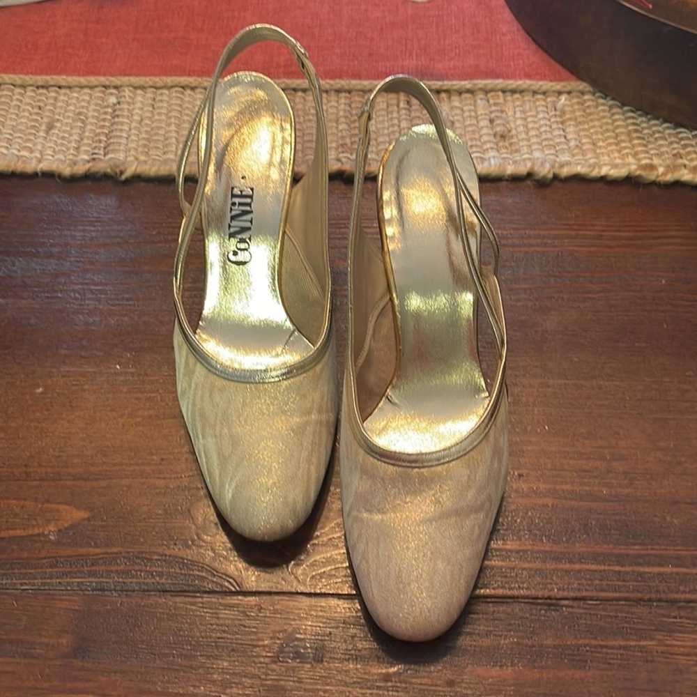 Vintage gold pumps - image 2