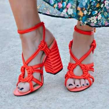 Cabi red rope heels